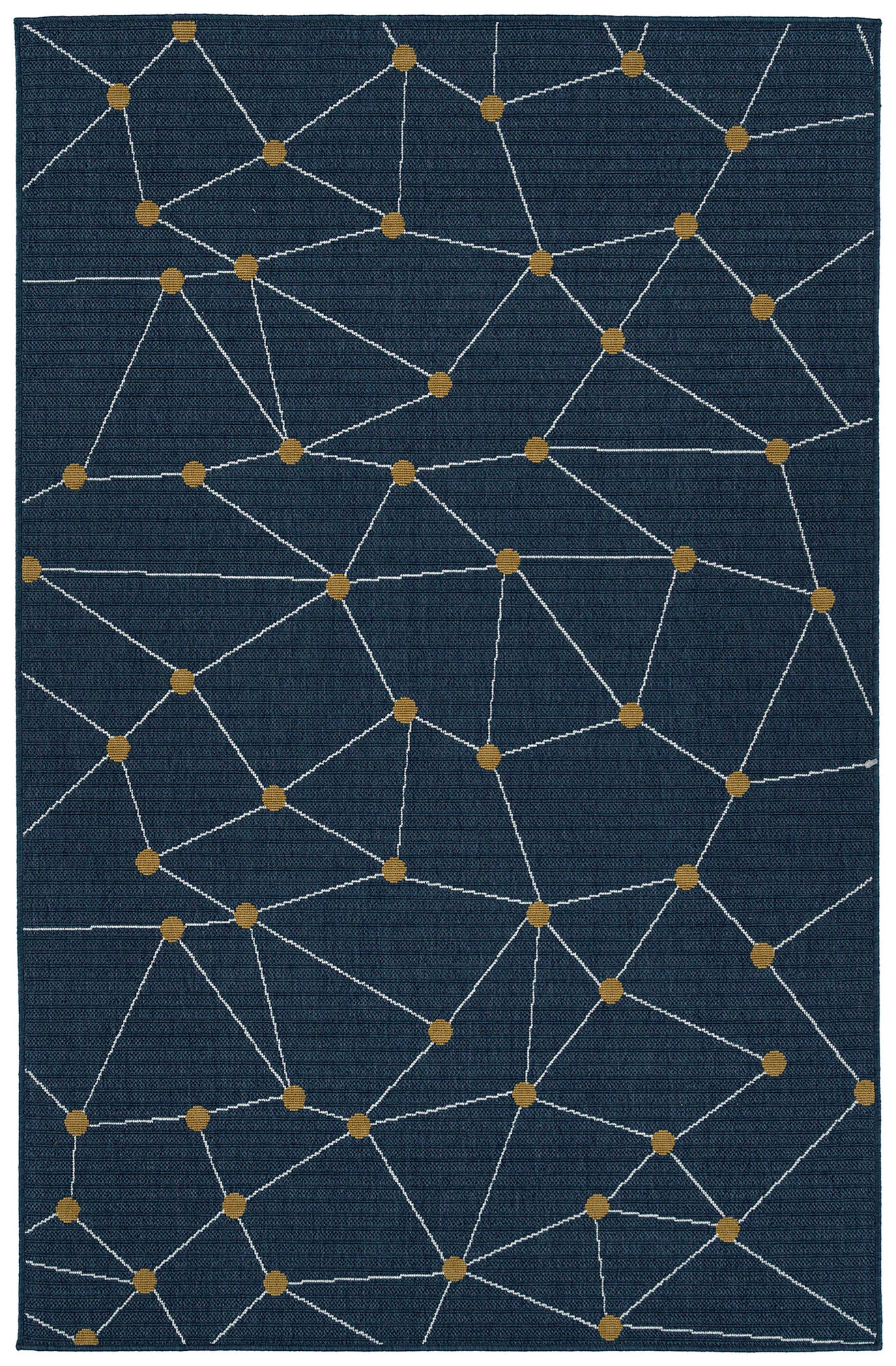 Kaleen Puerto Collection PRT06-22 Navy Throw Rug 1'9" x 3'