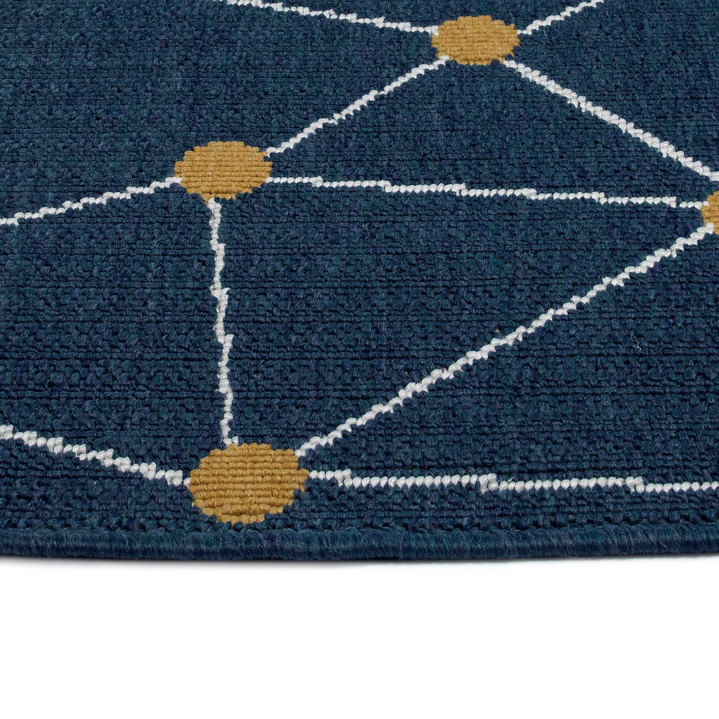 Kaleen Puerto Collection PRT06-22 Navy Throw Rug 1'9" x 3'