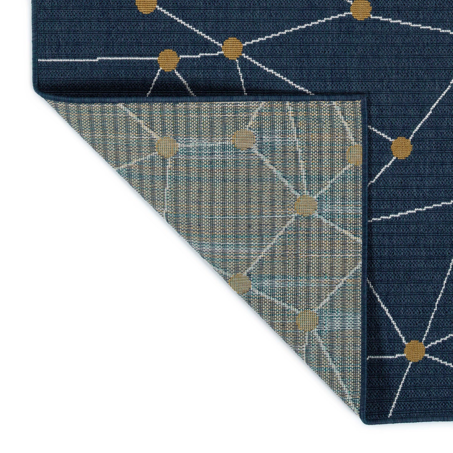 Kaleen Puerto Collection PRT06-22 Navy Throw Rug 1'9" x 3'