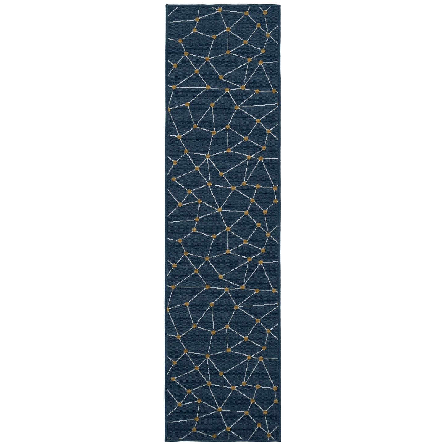 Kaleen Puerto Collection PRT06-22 Navy Runner 2'2" x 8'