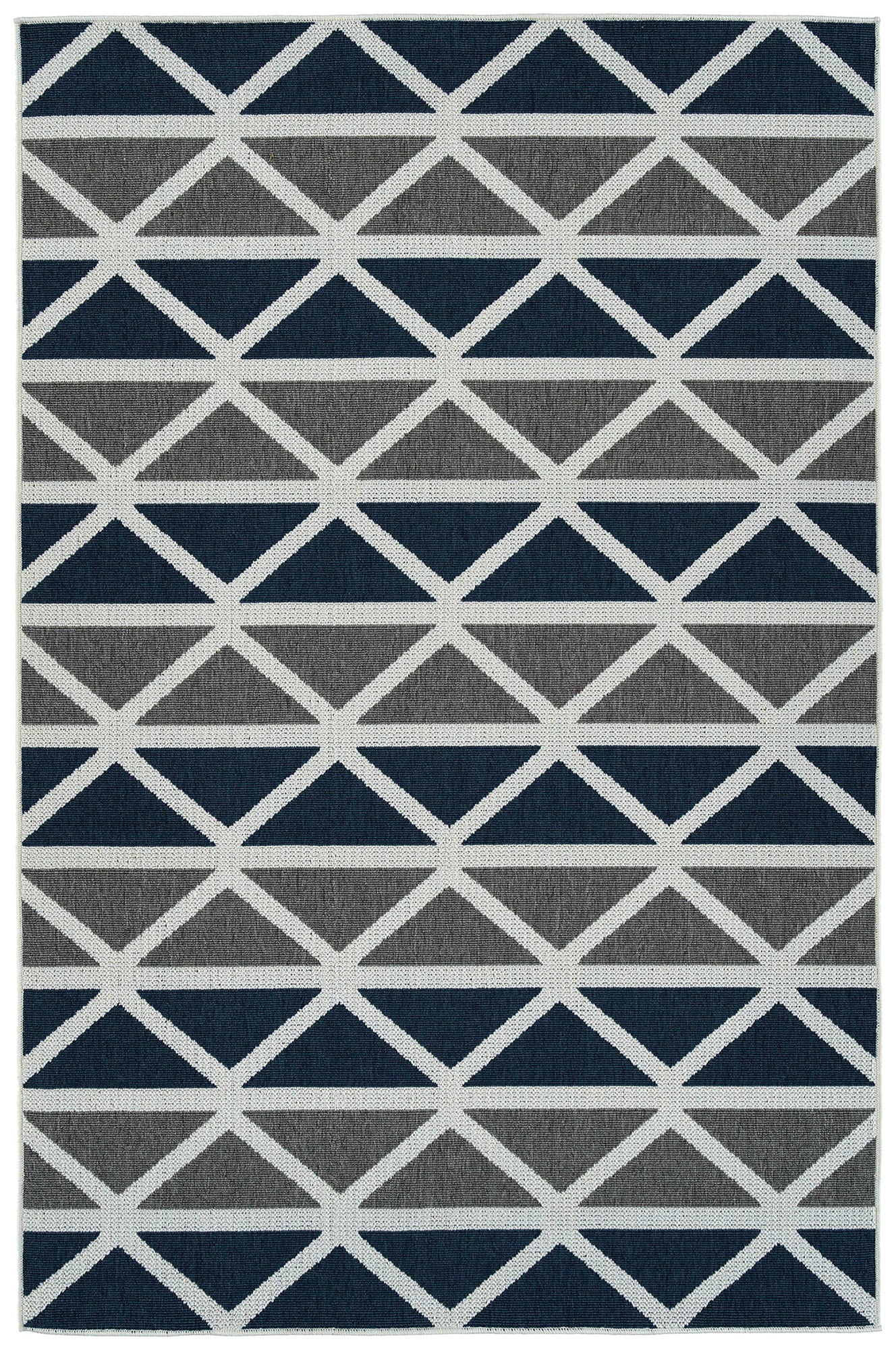 Kaleen Puerto Collection Dark Grey Throw Rug 1'9" x 3'