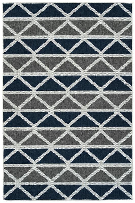 Kaleen Puerto Collection Dark Grey Area Rug 5' x 7'6"