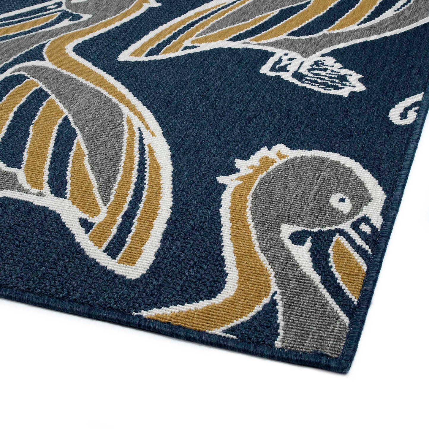 Kaleen Puerto Collection Navy Gray Area Rug 5' x 7'6"