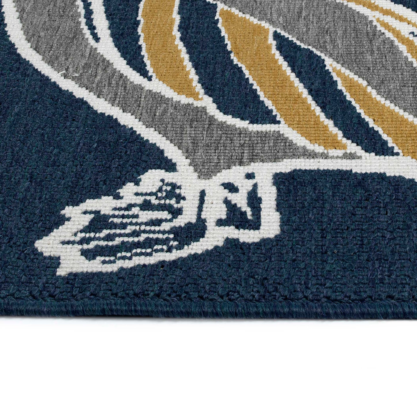 Kaleen Puerto Collection Navy Gray Area Rug 5' x 7'6"