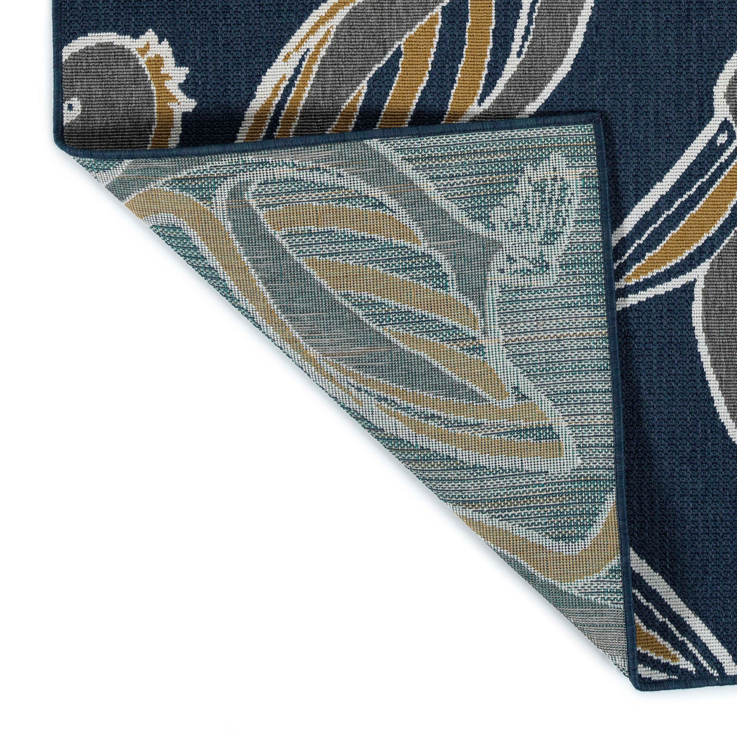 Kaleen Puerto Collection Navy Gray Area Rug 5' x 7'6"