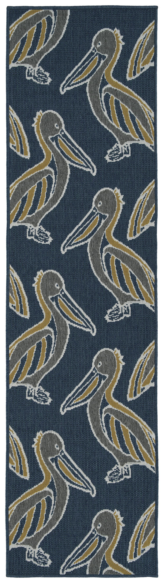 Kaleen Puerto Collection Navy Gray Area Rug 3'6" x 5'6"