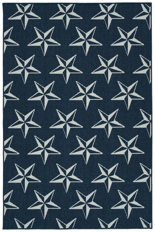 Kaleen Puerto Collection PRT11-22 Navy Area Rug 3'6" x 5'6"