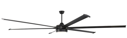 120" Prost, Flat Black finish, Flat Black Blade, Light kit Included