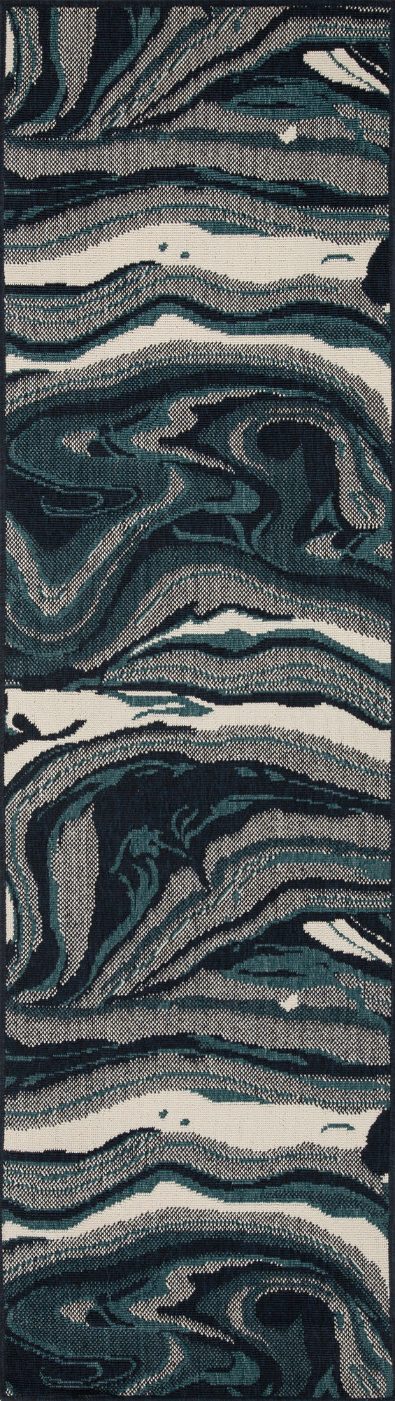 Kaleen Pianta Collection PTA01-91 Teal Throw Rug 1'11" x 3'7"