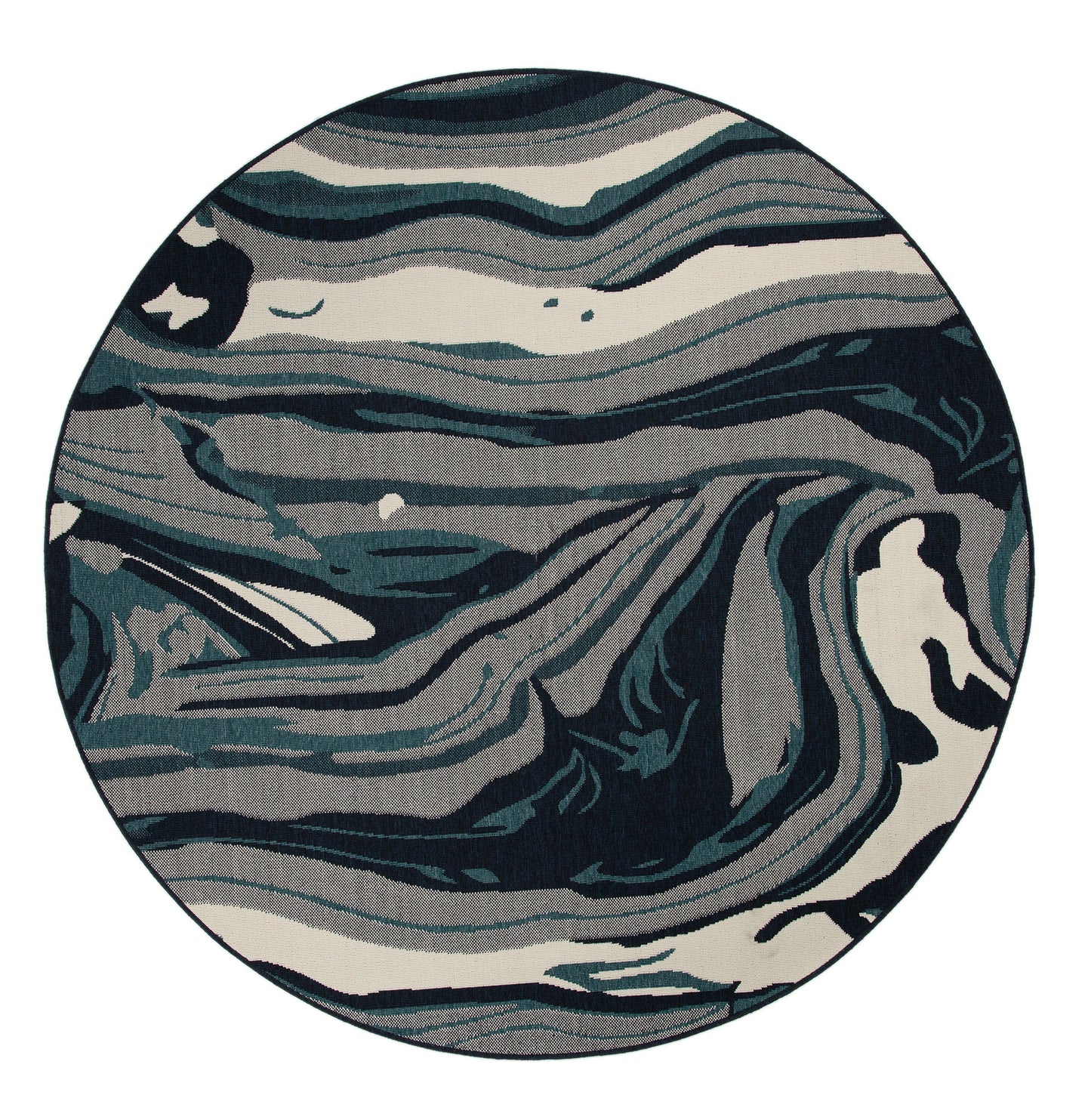 Kaleen Pianta Collection PTA01-91 Teal Throw Rug 1'11" x 3'7"