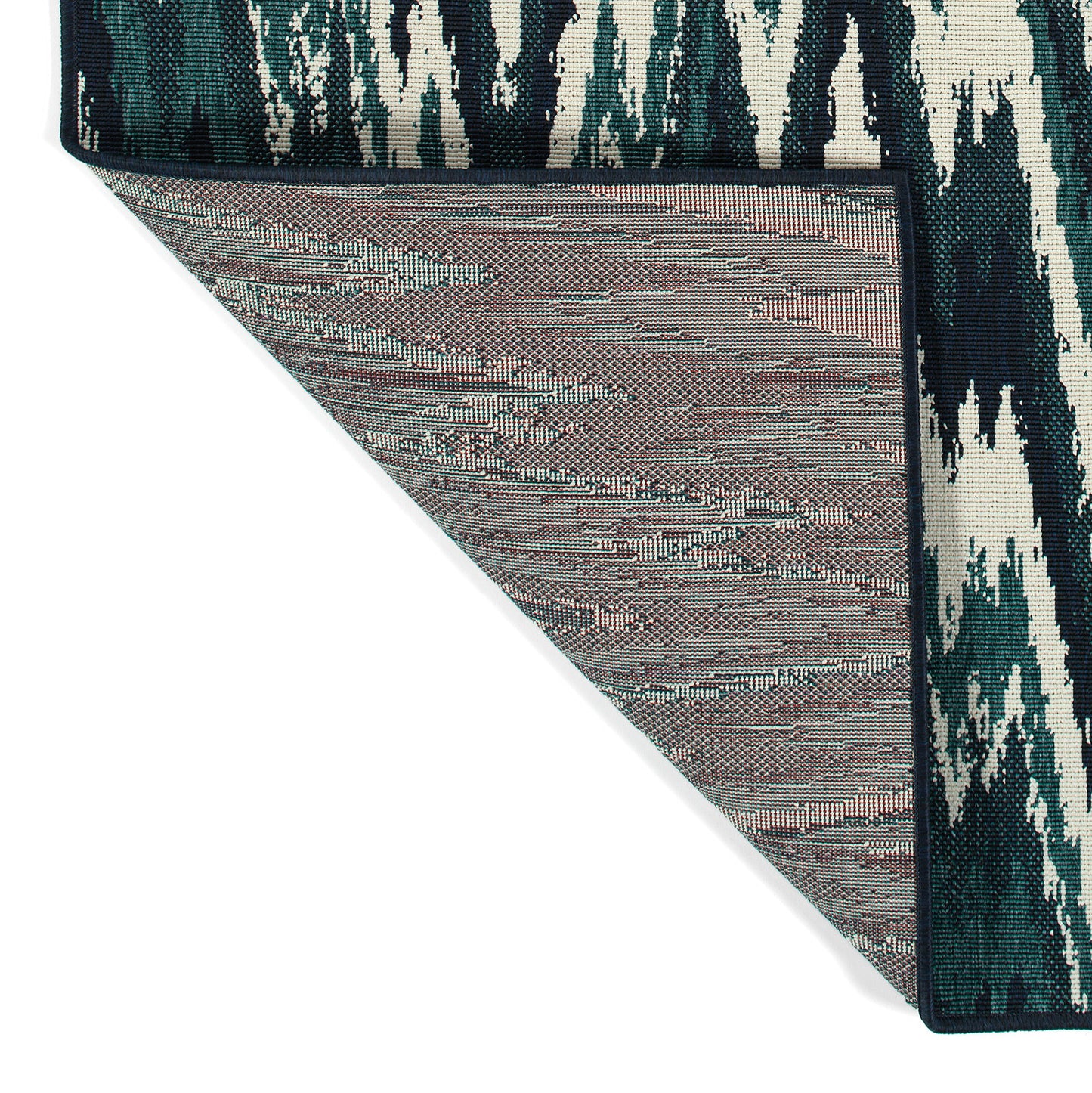 Kaleen Pianta Collection Teal Ivory Runner 2'2" x 7'10"