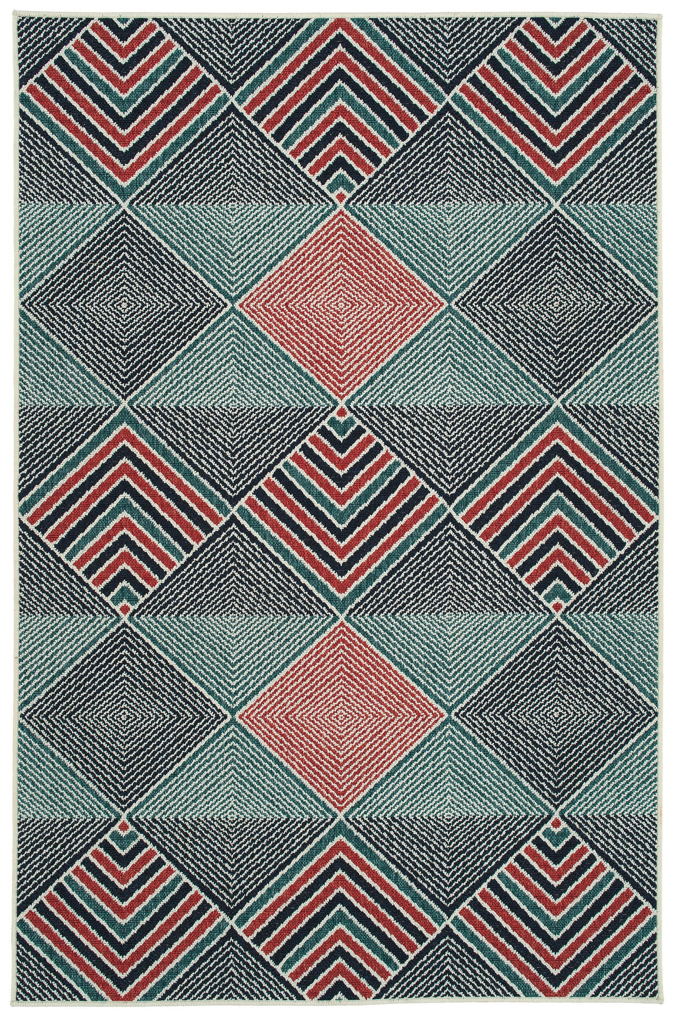 Kaleen Pianta Collection Dark Navy Area Rug 5'3" x 7'6"