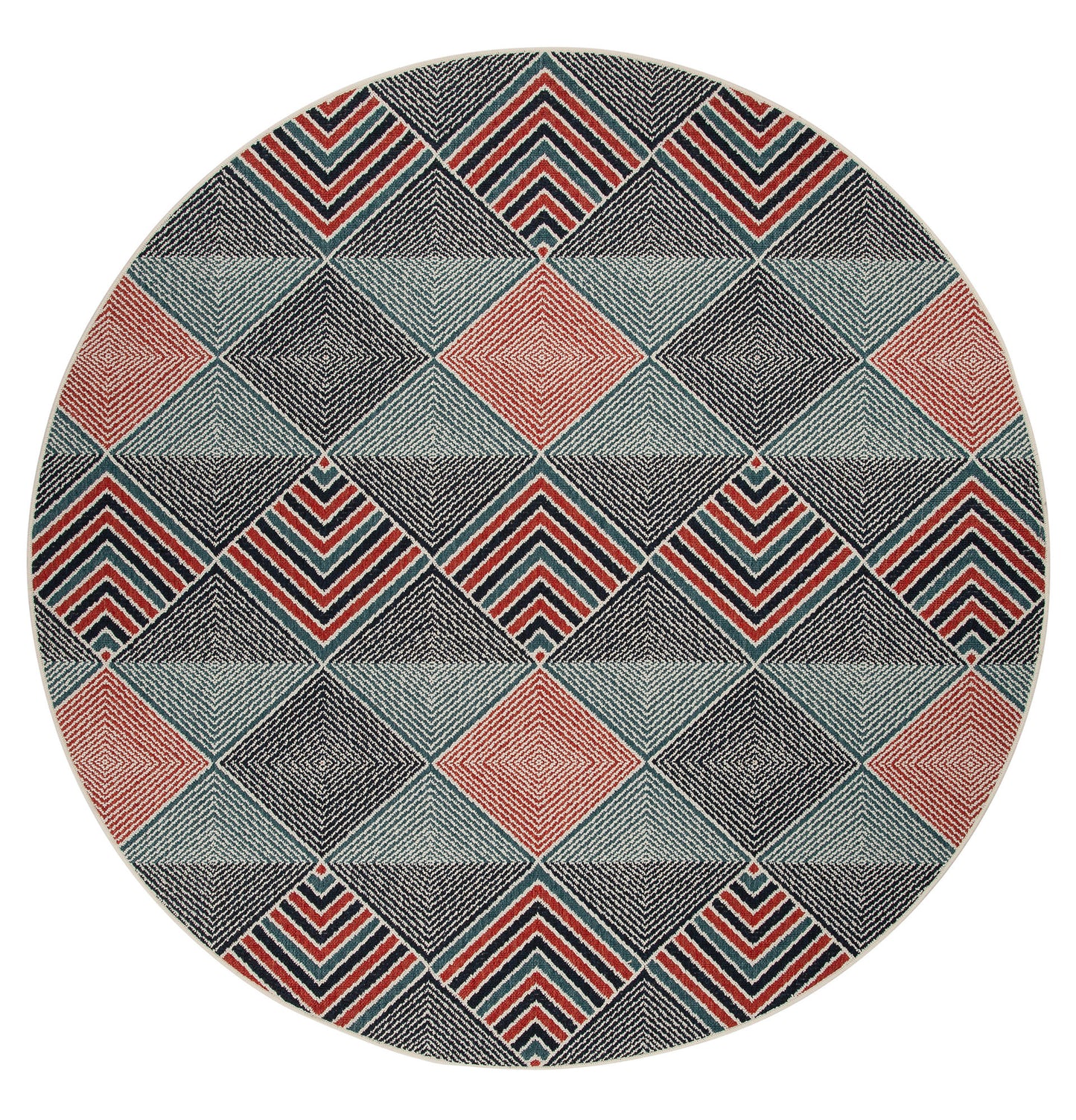 Kaleen Pianta Collection Dark Navy Area Rug 7'10" x 7'10"