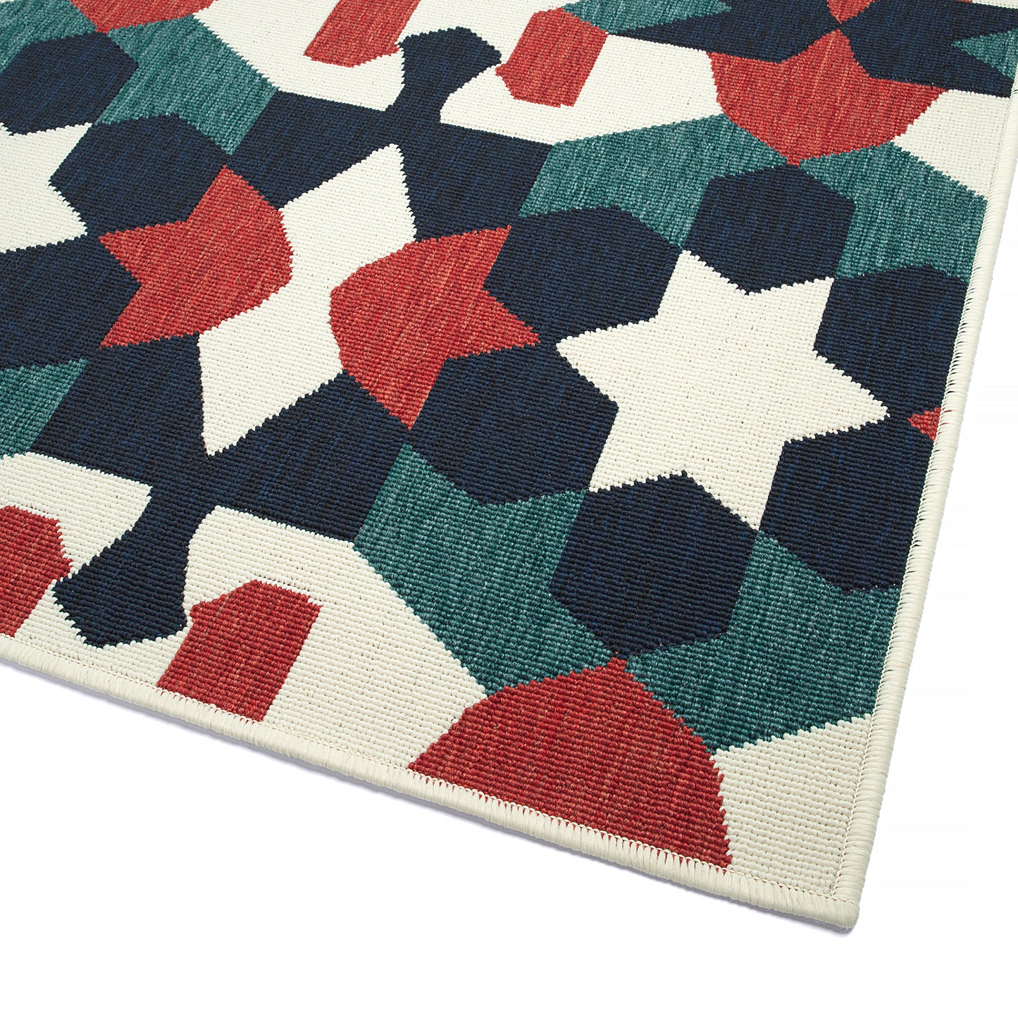 Kaleen Pianta Collection Multi Navy Runner 2'2" x 7'10"