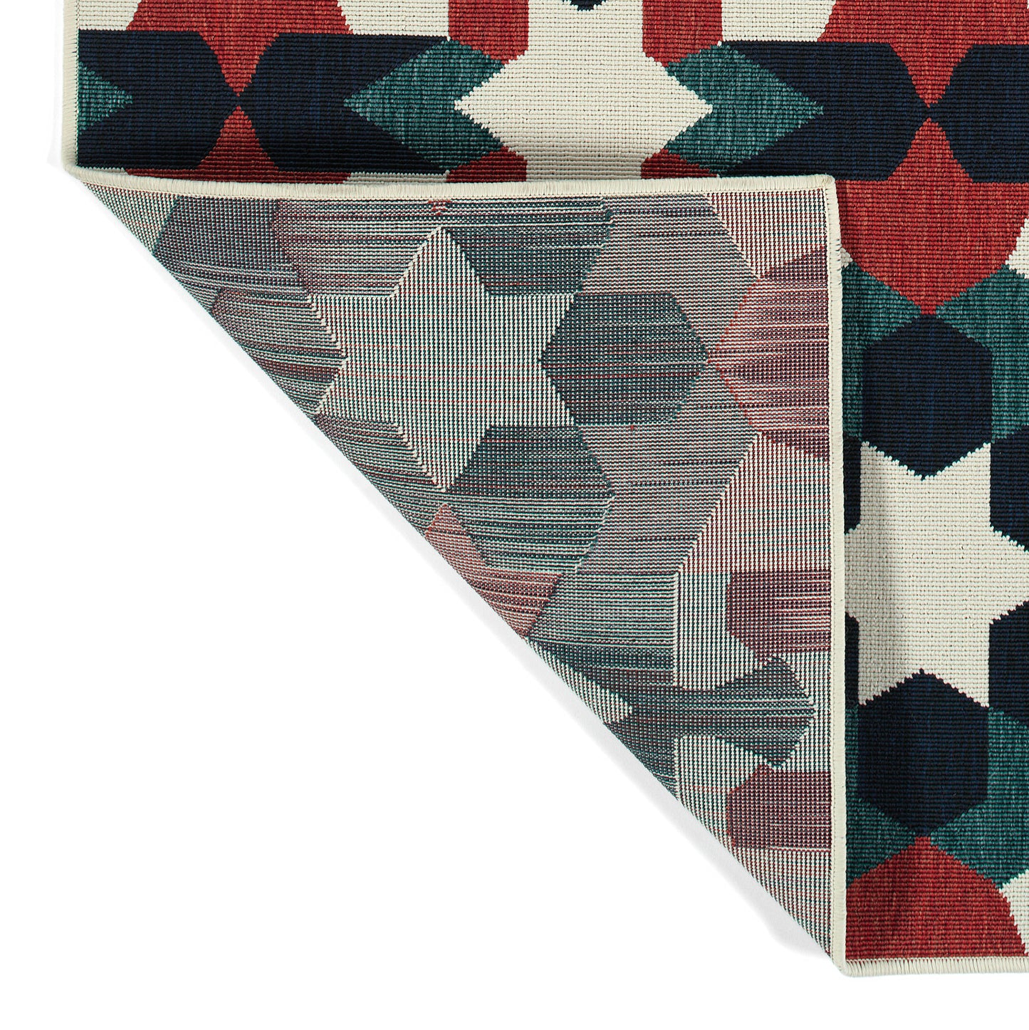 Kaleen Pianta Collection Multi Navy Area Rug 7'10" x 7'10"