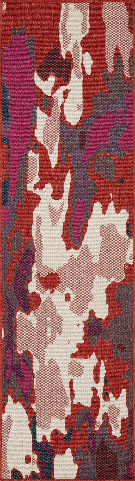 Kaleen Pianta Collection Red Ivory Runner 2'2" x 7'10"