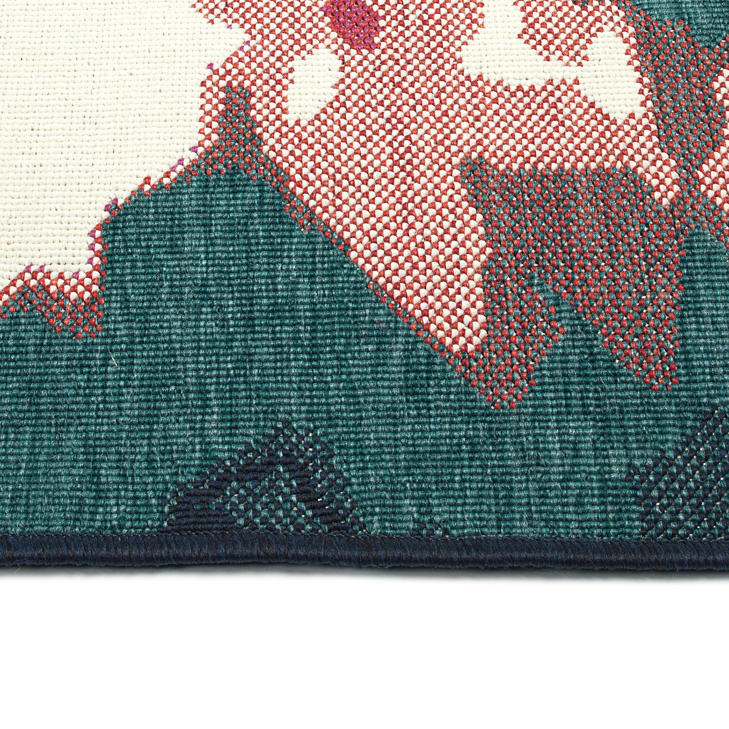 Kaleen Pianta Collection PTA06-91 Teal Throw Rug 1'11" x 3'7"