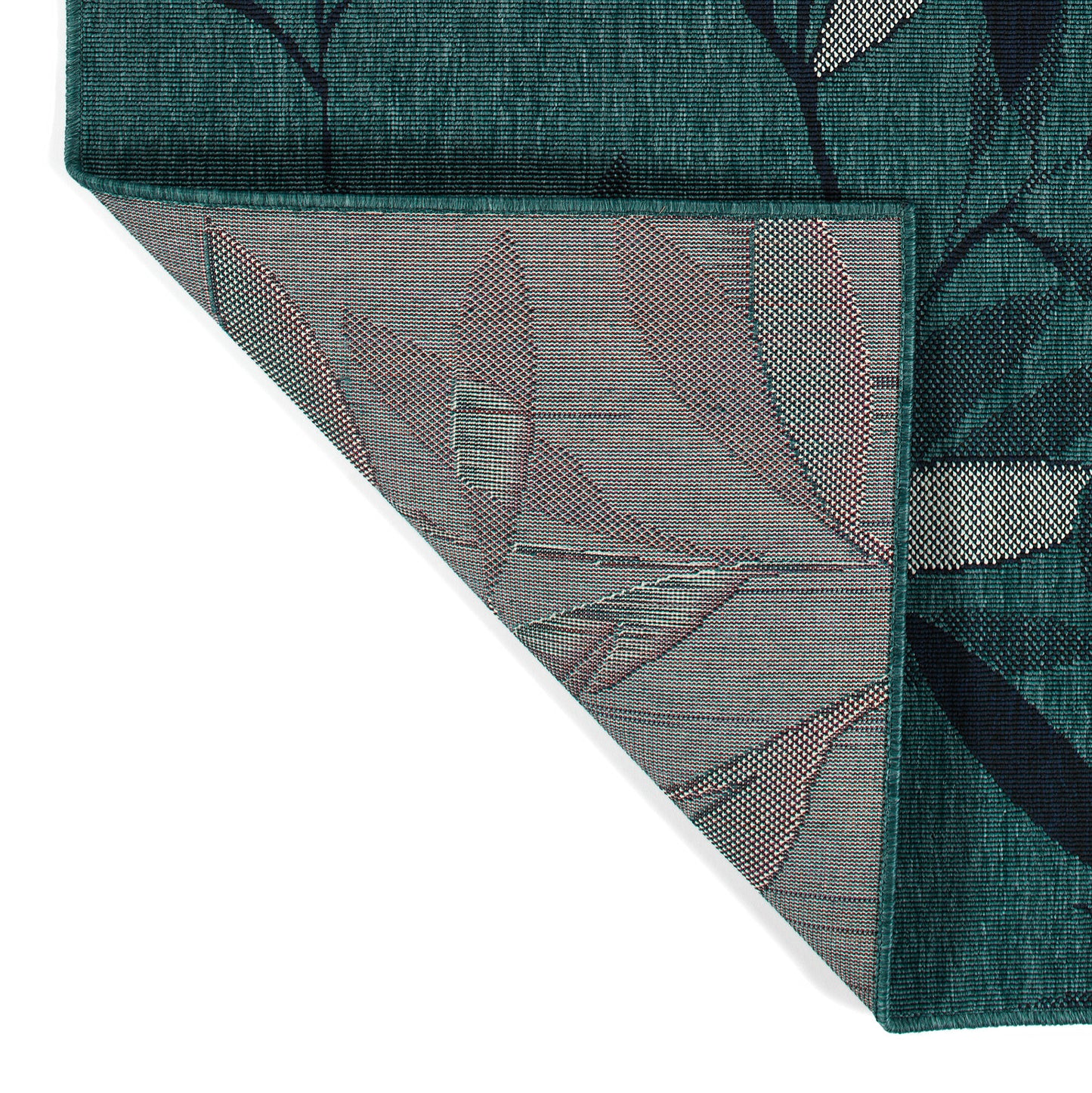 Kaleen Pianta Collection PTA07-91 Teal Area Rug 5'3" x 5'3"