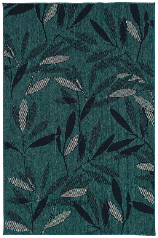 Kaleen Pianta Collection PTA07-91 Teal Area Rug 7'10 x 10'10"