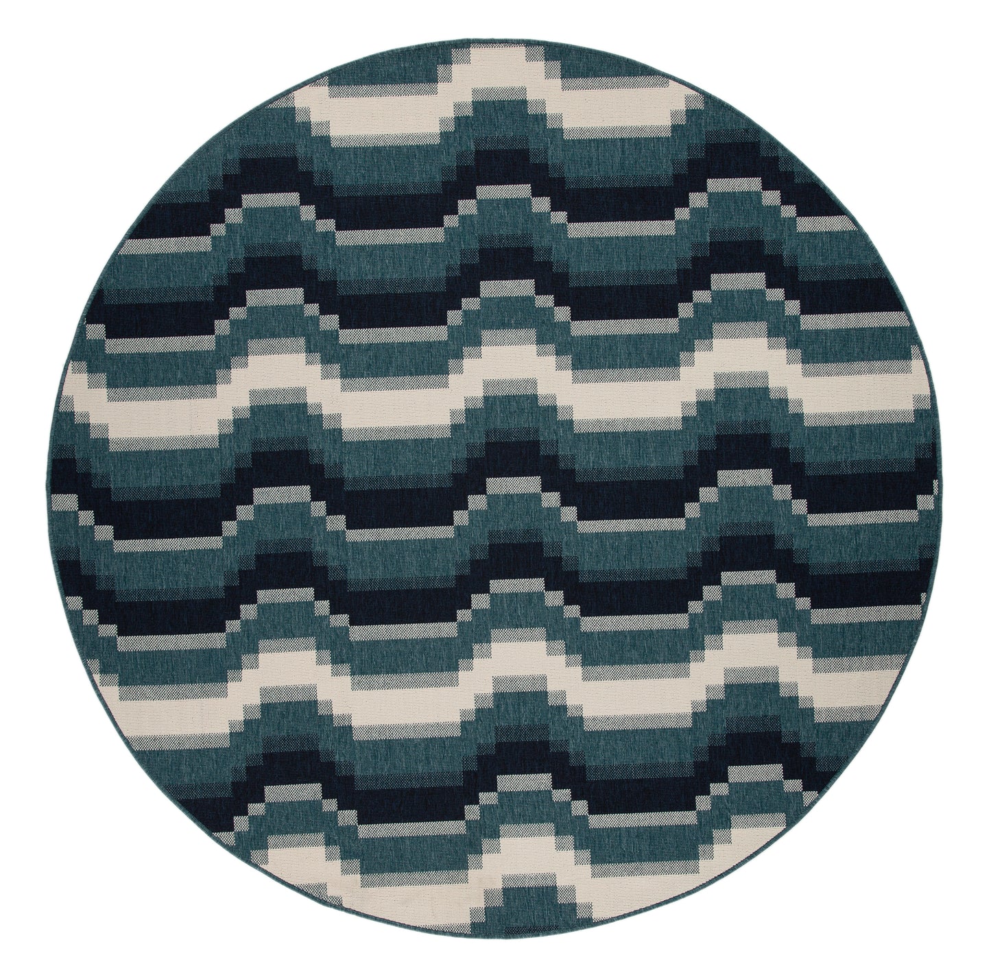 Kaleen Pianta Collection PTA08-91 Teal Area Rug 7'10" x 7'10"