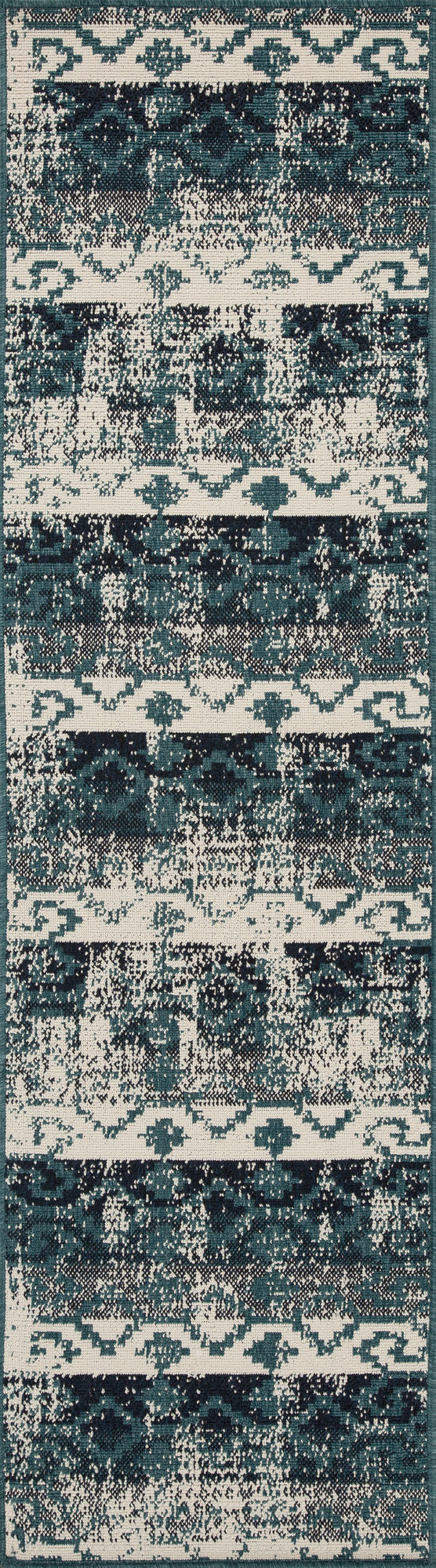 Kaleen Pianta Collection PTA09-91 Teal Throw Rug 1'11" x 3'7"