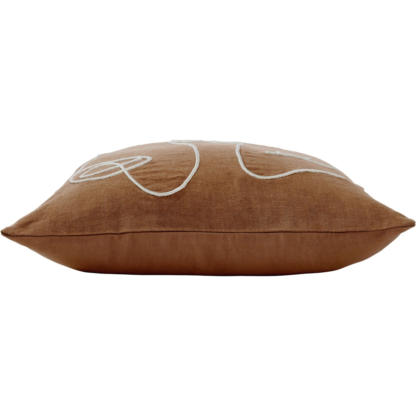 Katrine Terracotta/Ivory Linen Pillow