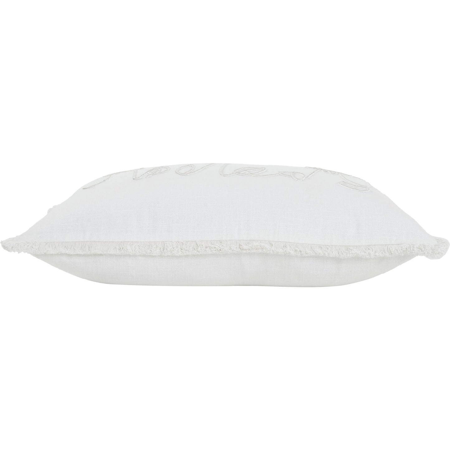 Alivia White/Ivory Cotton Pillow