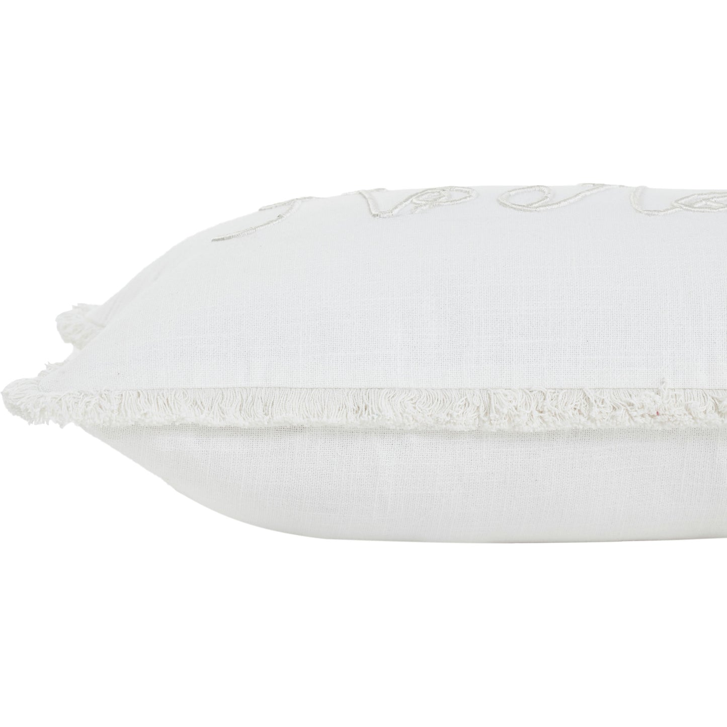 Alivia White/Ivory Cotton Pillow