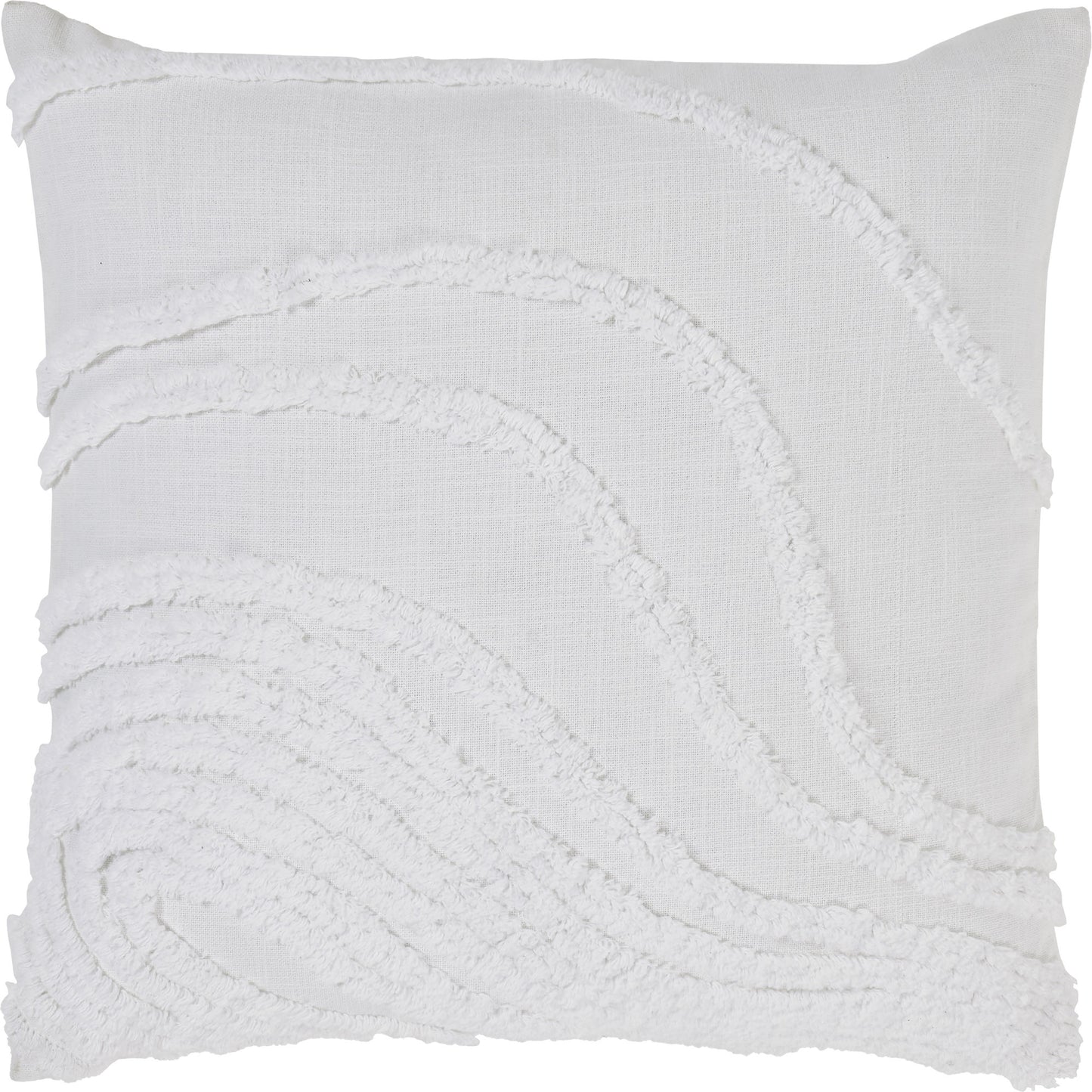 Tareya White Cotton Pillow