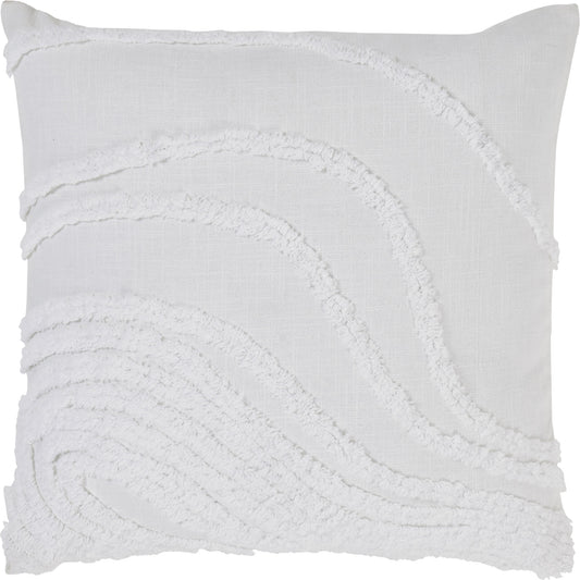 Tareya White Cotton Pillow