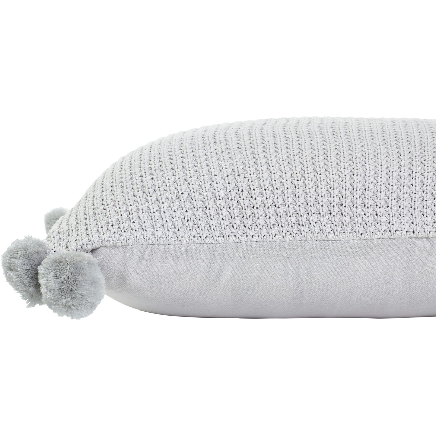 Halima Light Grey Cotton Pillow