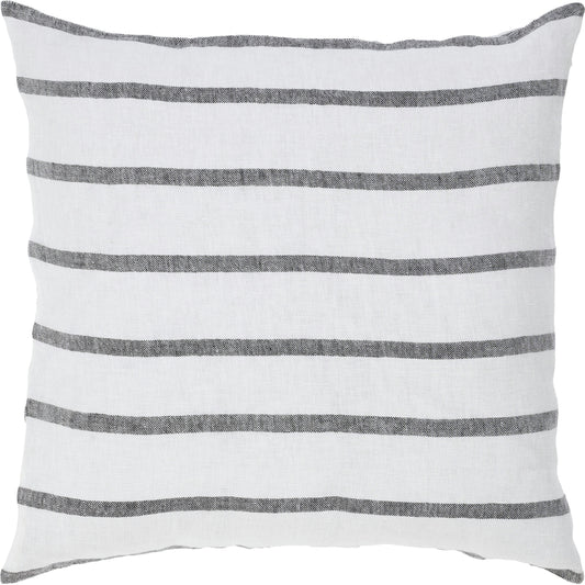 Nimah White/Black Linen Pillow