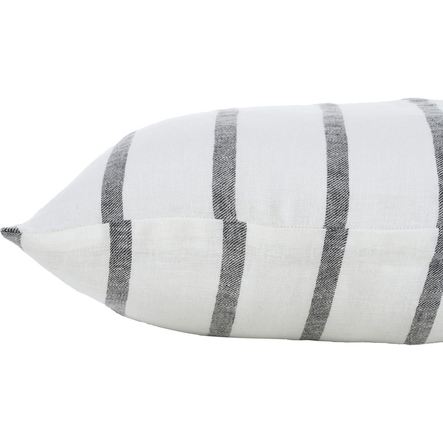 Nimah White/Black Linen Pillow