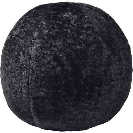 Carife Black Shearling Pillow