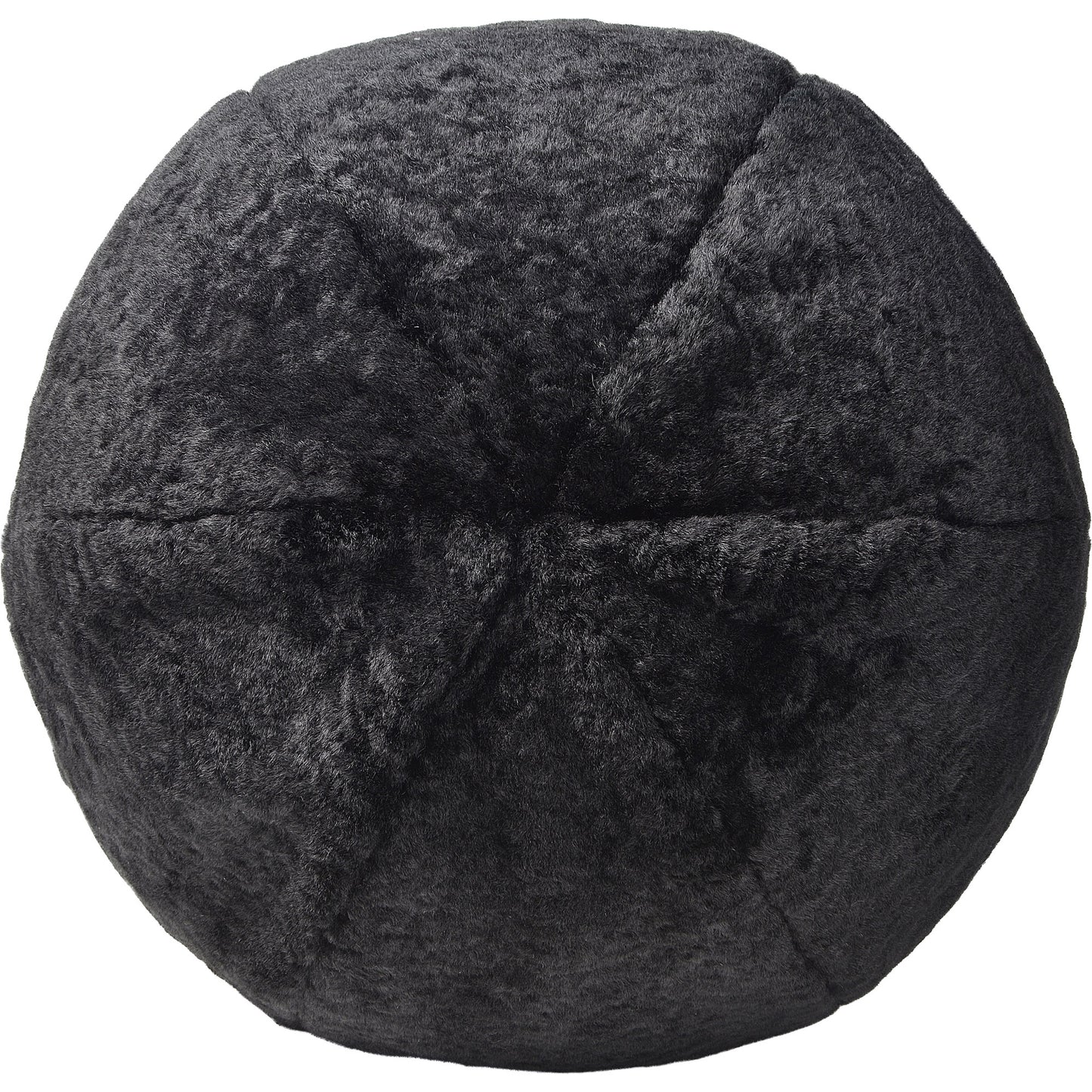 Carife Black Shearling Pillow