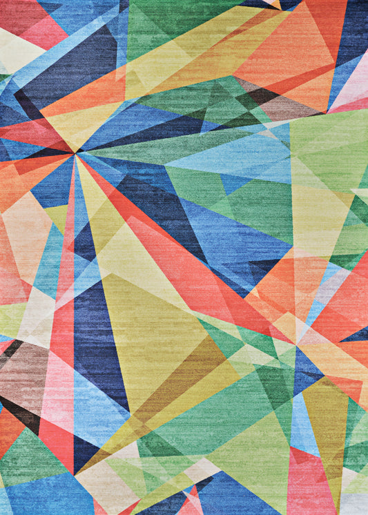 Couristan Rainbow Retro Multi Rug 2' x 8'