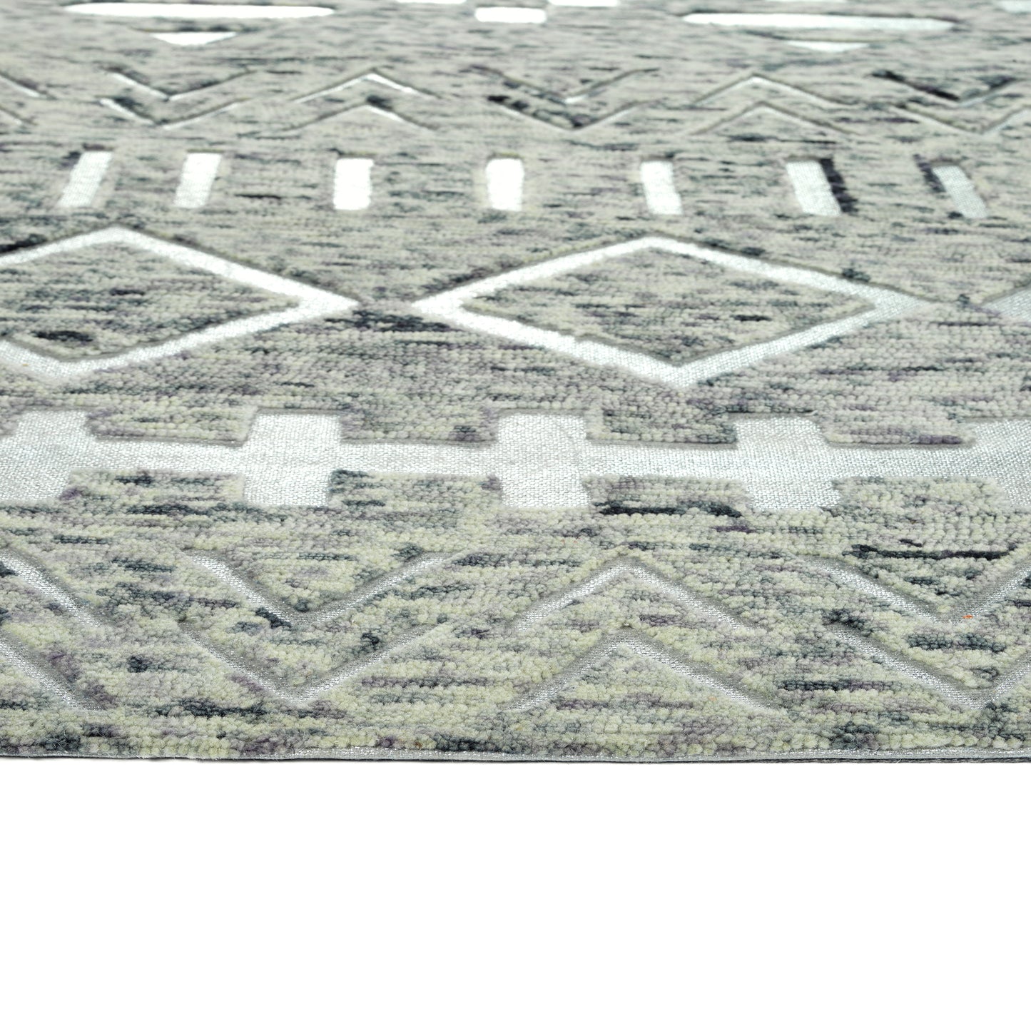 Kaleen Radiance Collection Light Grey Area Rug 3'6" x 5'6"