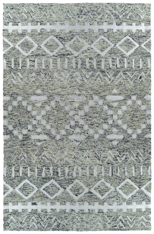 Kaleen Radiance Collection Light Grey Area Rug 5' x 7'9"