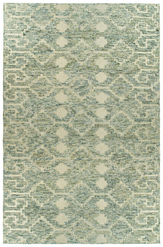 Kaleen Radiance Collection Bright Green Area Rug 5' x 7'9"