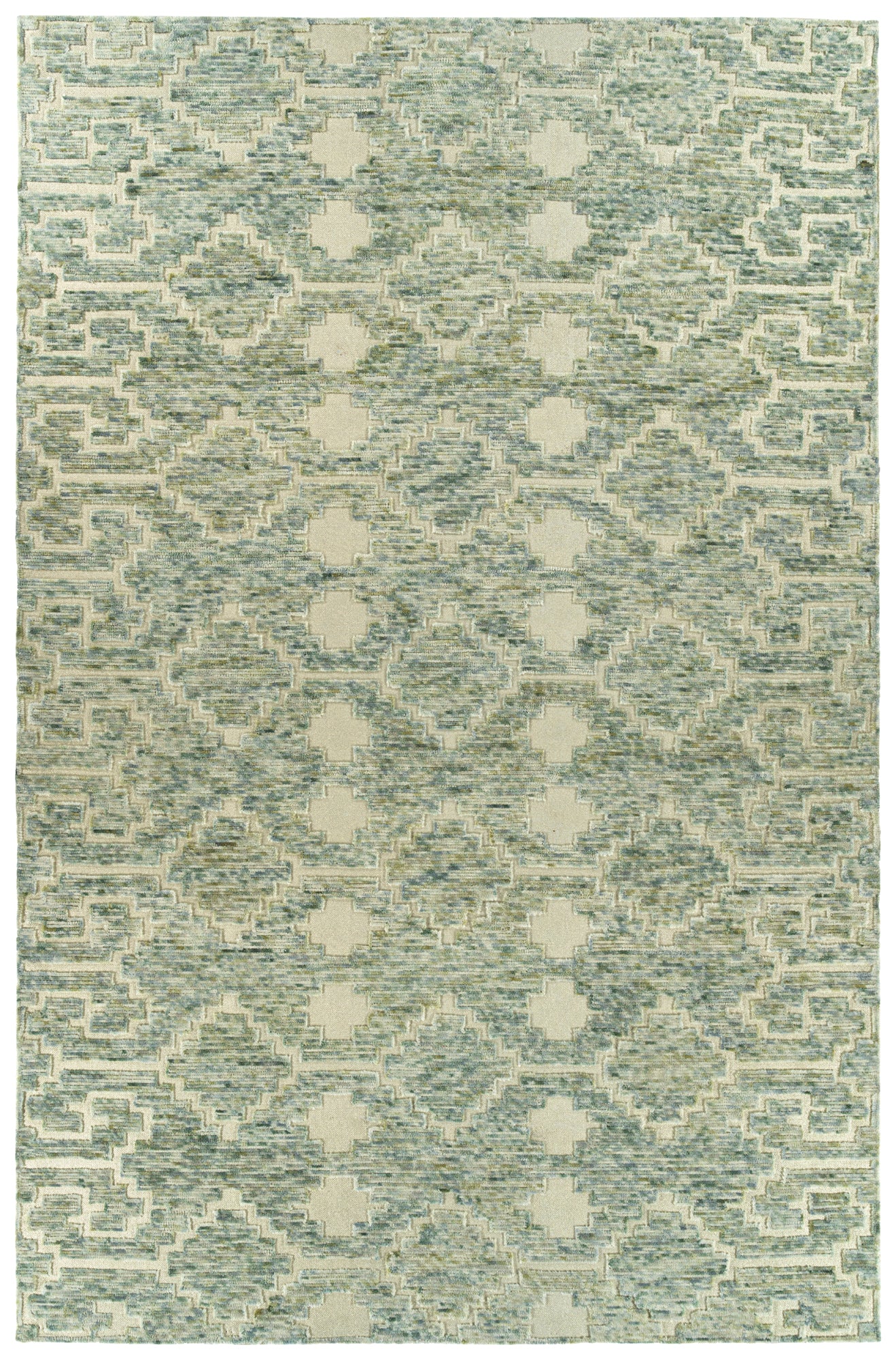 Kaleen Radiance Collection Bright Green Throw Rug 2' x 3'