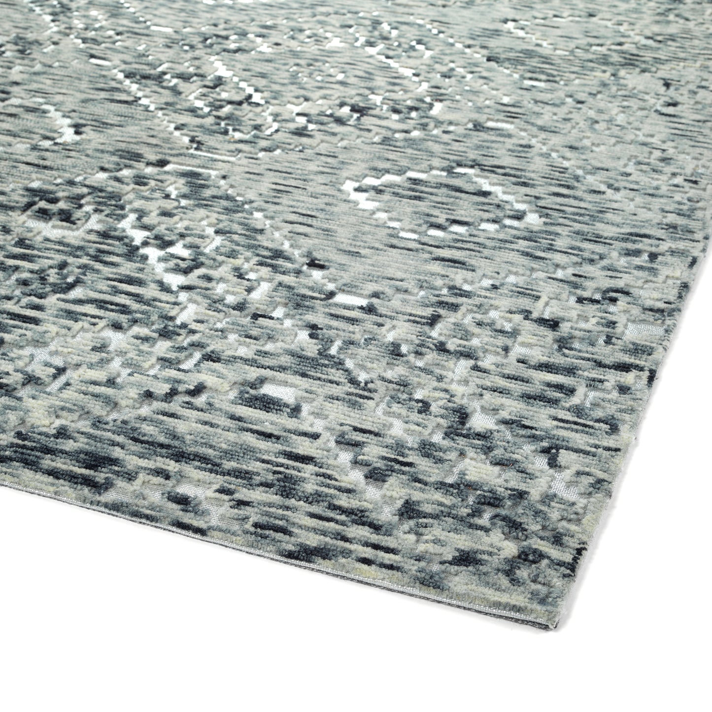 Kaleen Radiance Collection Dark Grey Throw Rug 2' x 3'