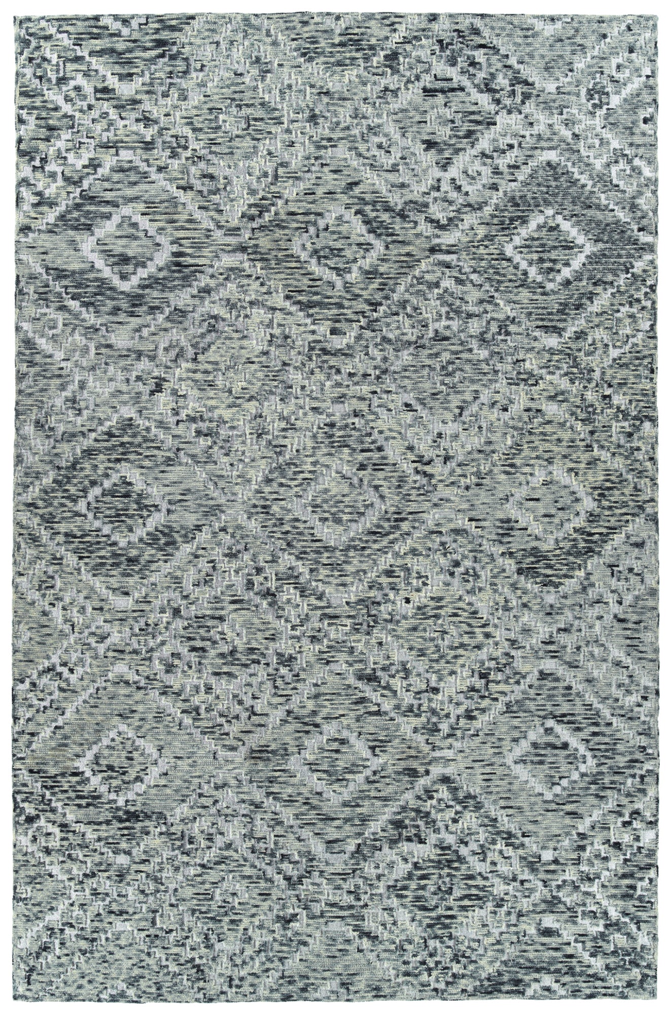 Kaleen Radiance Collection Dark Grey Throw Rug 2' x 3'