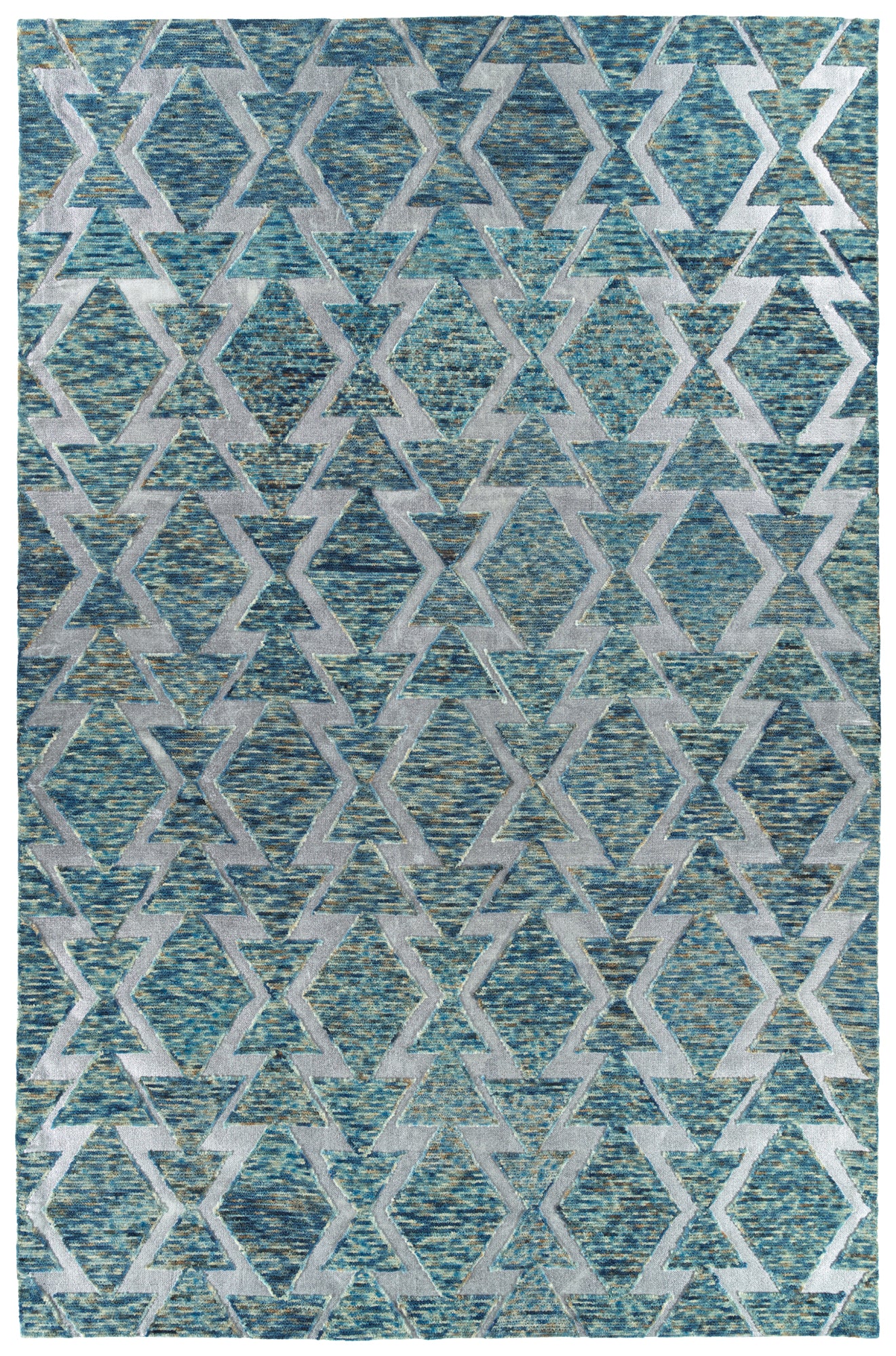 Kaleen Radiance Collection Dark Blue Throw Rug 2' x 3'