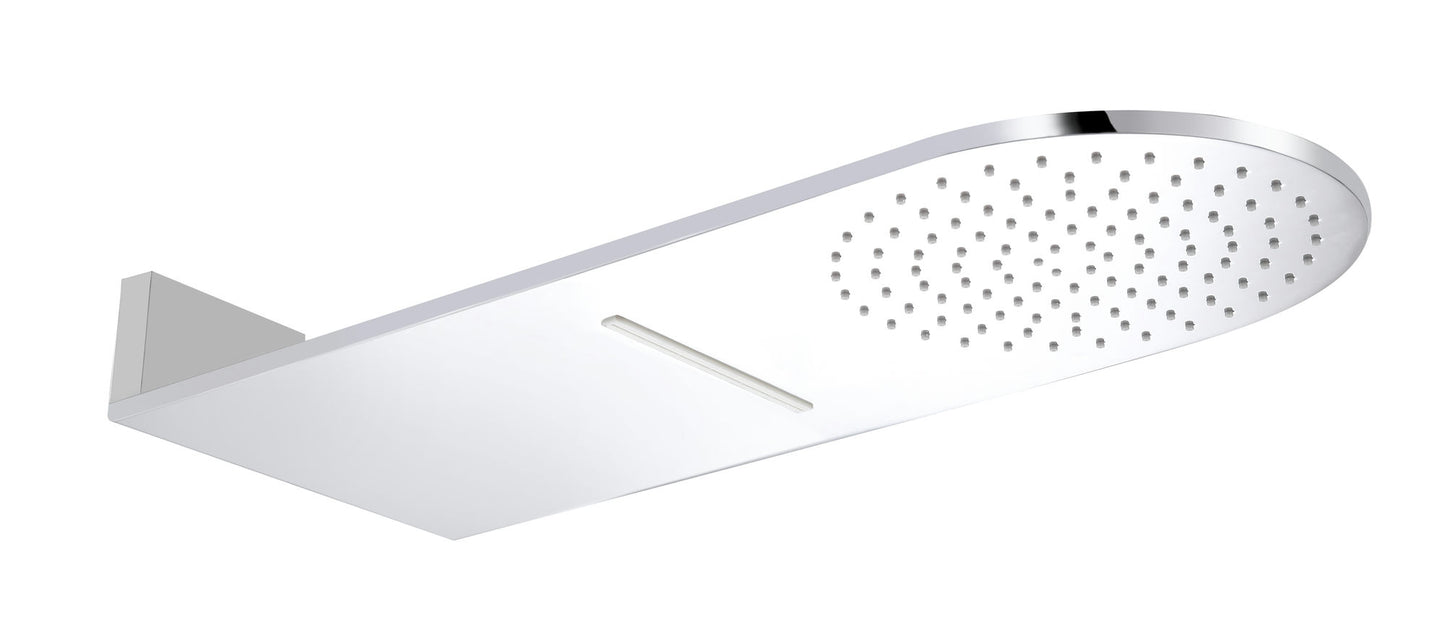 ALFI brand RAIN10RW-PC 10" Wall-Mounted Square Waterfall Rain Shower Head
