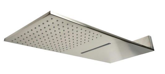 ALFI brand RAIN10SW-BN10" Wall-Mounted Square Waterfall Rain Shower Head