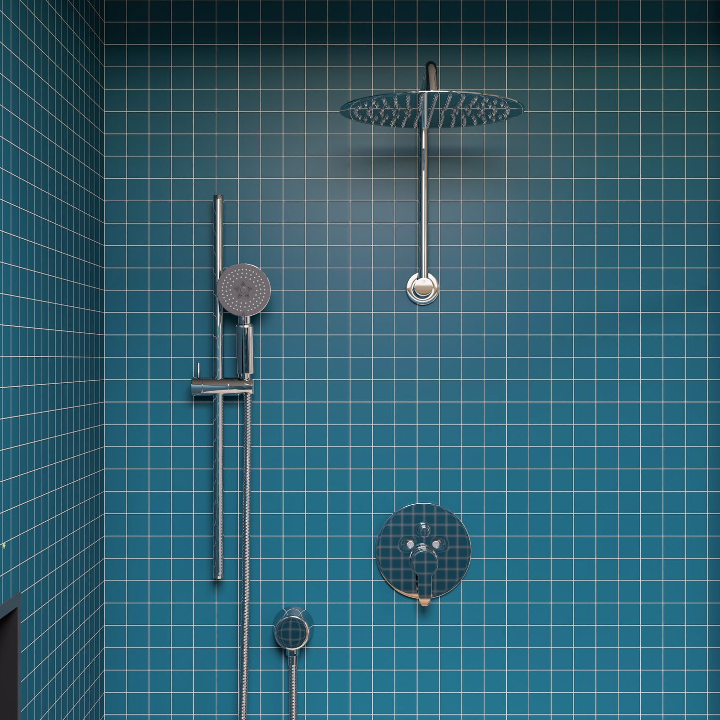ALFI brand Solid Polished Stainless Steel 12" Round Ultra Thin Rain Shower Head