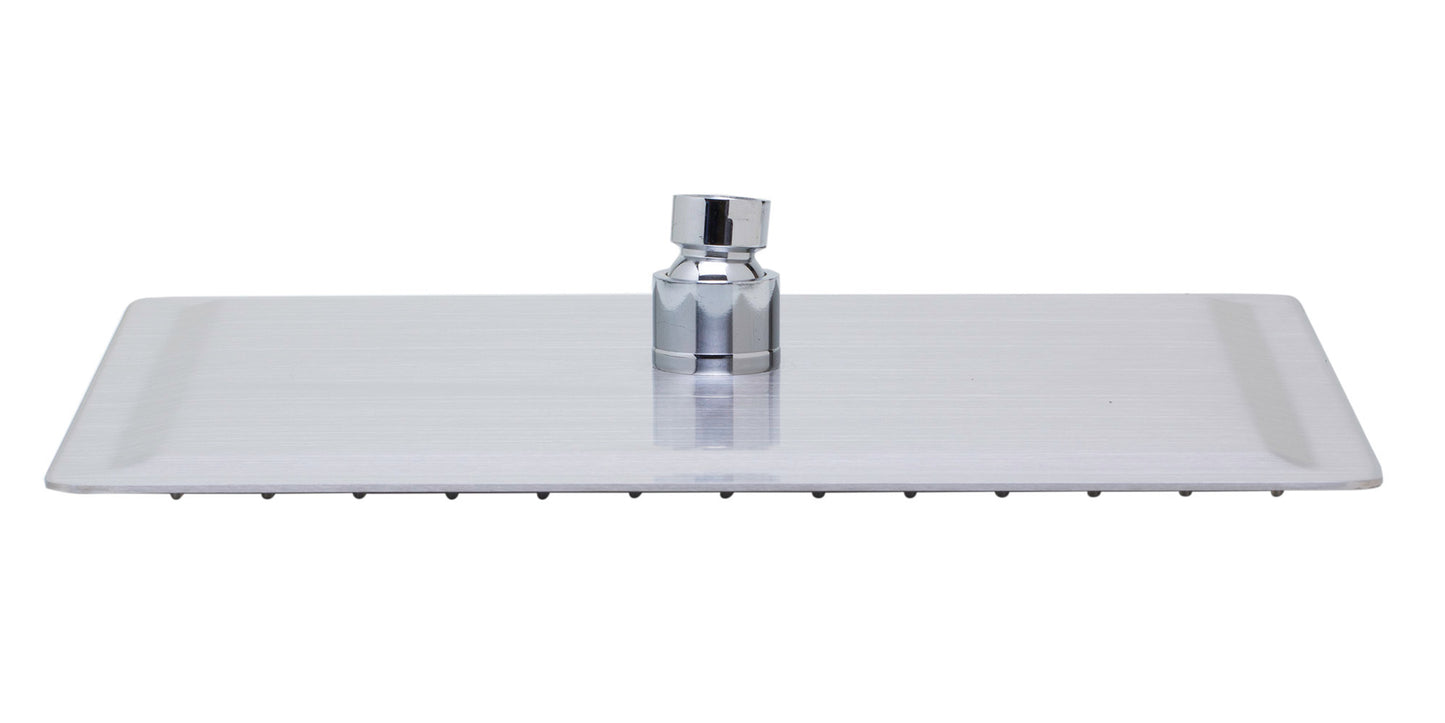 ALFI brand Solid Brushed Stainless Steel 12" Square Ultra Thin Rain Shower Head