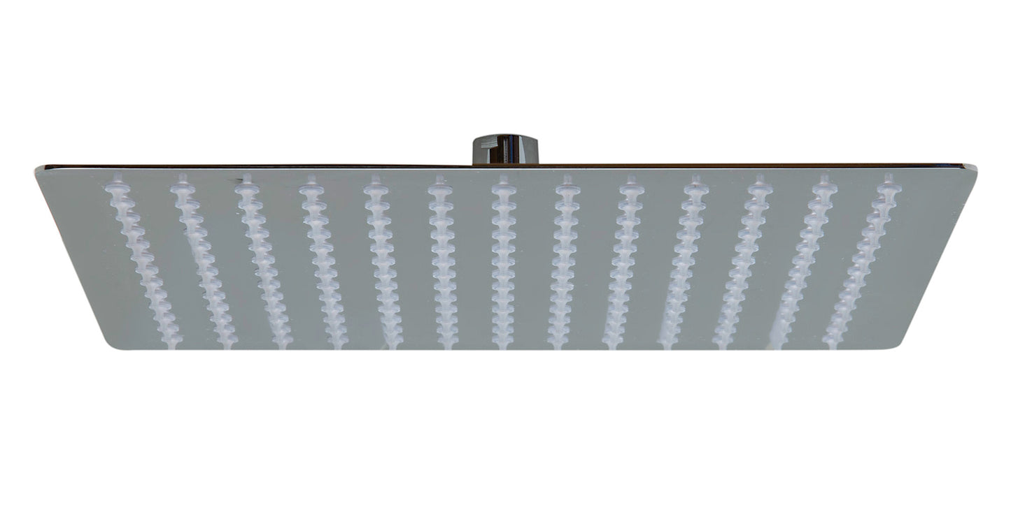 ALFI brand Solid Polished Stainless Steel 12" Square Ultra Thin Rain Shower Head