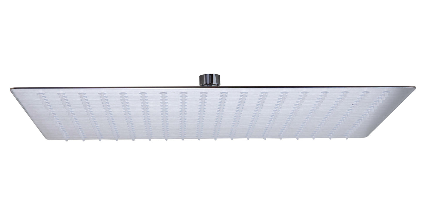 ALFI brand Solid Brushed Stainless Steel 16" Square Ultra Thin Rain Shower Head