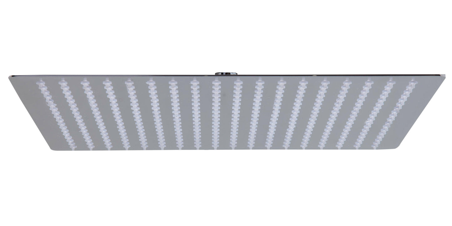 ALFI brand Solid Polished Stainless Steel 16" Square Ultra Thin Rain Shower Head